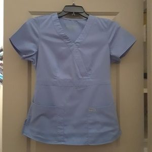 Ceil Blue Scrub Top